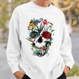 スカルフラワー チューリップ シュガースカルツリー フローラル スカルローズ スウェットシャツ 彼への贈り物