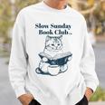 スローサンデーブッククラブ 本好きの猫 スウェットシャツ 彼への贈り物