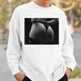 セクシー ブラック ホワイト 写真 美しいお尻 Tバック 長袖tシャツ スウェットシャツ 彼への贈り物
