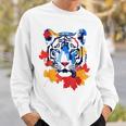 タイガー 動物 自然 動物園 抽象芸術 顔 虎 スウェットシャツ 彼への贈り物