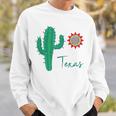 テキサス キュート 気まぐれなサボテン 南西部の太陽 砂漠 バケーション スウェットシャツ 彼への贈り物