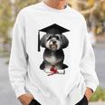 ハバニーズ犬 グラチュエーションキャップ トレーニング 学校 卒業生 オーナー 長袖tシャツ スウェットシャツ 彼への贈り物