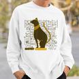 バステット 古代エジプトの猫 神 ヒエログリフ グラフィックアート愛好家 スウェットシャツ 彼への贈り物