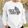 バック プリントを見る Idle Fury Don't Crykeleton Praying 泣かないで 祈る骸骨 スウェットシャツ 彼への贈り物