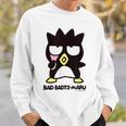 バッドばつ丸 あっかんべー ダークカラー スウェットシャツ 彼への贈り物