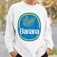 バナナ ステッカー フルーツ レイジー ハロウィン コスチューム スウェットシャツ 彼への贈り物