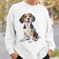 ビーグル 犬 モチーフ ペット イラスト ビーグル スウェットシャツ 彼への贈り物