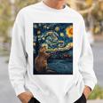 ビーバースターリーナイトヴァンゴッホ 長袖tシャツ スウェットシャツ 彼への贈り物