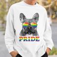 フレンチブルドッグ ゲイプライド Lgbt レインボーフラッグ サングラス Lgbtq スウェットシャツ 彼への贈り物