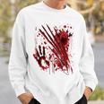 ブラッドシャツ ブラッディスプラッター ハロウィン 血 ステンド グラフィック スウェットシャツ 彼への贈り物