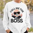 ベイビー・ボス「コール・ミー・ボス」ライク・ア・ボス・キッズ スウェットシャツ 彼への贈り物