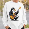 ベースギターを弾くペンギン ペンギン スウェットシャツ 彼への贈り物