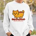 ホットドッグ 猫 かわいい 和 面白い 食べ物 動物 長袖tシャツ スウェットシャツ 彼への贈り物