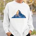 マッターホルン山 ツェルマット ハイキング スイス ギフト 長袖tシャツ スウェットシャツ 彼への贈り物