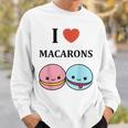 ユーモアマカロン フランスのデザートペストリー マカロンが大好き スウェットシャツ 彼への贈り物