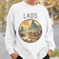 ラオスの風景 アールデコ スウェットシャツ 彼への贈り物