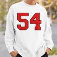 ラッキーナンバー54 クラシックカレッジアメリカン代表チームのファンプレイヤー スウェットシャツ 彼への贈り物
