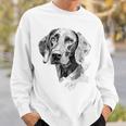ワイマラナー 犬 グラフィック ペット アート ワイマラナー スウェットシャツ 彼への贈り物