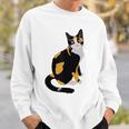 三毛猫ポートレート かわいい三毛猫 三毛猫好き スウェットシャツ 彼への贈り物