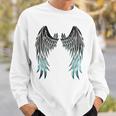 天使の羽 バックプリント スウェットシャツ 彼への贈り物