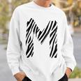 太字 クリエイティブ ゼブラマーカー 文字 M デザイン アニマルシリーズ スウェットシャツ 彼への贈り物