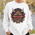 妖怪はにゃおにマスク 日本の悪魔 鬼鬼 鬼 鬼 おにマスク スウェットシャツ 彼への贈り物