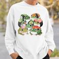 寿司 アニメ カエル 寿司好き 長袖tシャツ スウェットシャツ 彼への贈り物