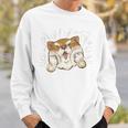 柴犬 かわいい いぬ 子犬 ペット おもしろ 動物 アート イラスト 長袖tシャツ スウェットシャツ 彼への贈り物