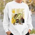楽しいカエル ハイキングと登山愛好家 スウェットシャツ 彼への贈り物