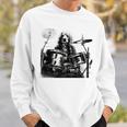 犬がドラムを叩く 長袖tシャツ スウェットシャツ 彼への贈り物