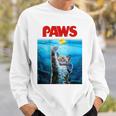 猫 ねこ 海 Paws アヒル スウェットシャツ 彼への贈り物