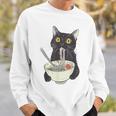 猫 ラーメン 麺 和 ラーメン かわいい 猫 スウェットシャツ 彼への贈り物