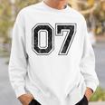 背中に07番 スウェットシャツ 彼への贈り物