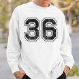 背中に36番。 スウェットシャツ 彼への贈り物