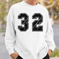 背番号 32 チーム短大スポーツ背番号付きユニフォーム スウェットシャツ 彼への贈り物