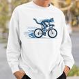 趣味のサイクリストのためのおしゃれな面白いロードバイク猫。 スウェットシャツ 彼への贈り物