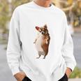 面白いtシャツ チワワ 犬 わがままボディ イヌ わんこ メンズ 犬好き グッズ おもしろ 面白い 服 ネタ 長袖tシャツ スウェットシャツ 彼への贈り物