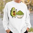面白いアボカドワカモレ漫画パニック スウェットシャツ 彼への贈り物