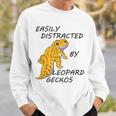 面白いヒョウモントカゲモドキ 発言するトカゲ 爬虫類 スウェットシャツ 彼への贈り物