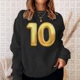 10周年記念 10Th 結婚10周年記念 スウェットシャツ 彼女への贈り物