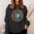 180 Banderas Banderas Del Mundo Mapa Del Mundo Con Banderas Camisa de entrenamiento Regalos para ella