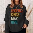 1975年5月からの伝説 50歳の誕生日プレゼント 50歳 スウェットシャツ 彼女への贈り物