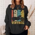 61 歳の誕生日バイカーギフトtシャツ-ヴィンテージ1964バイク スウェットシャツ 彼女への贈り物