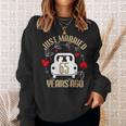 65Th Wedding Anniversary Couples Just Married 65 Years Sweatshirt Gifts for Her