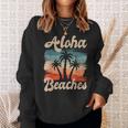 Aloha Beaches ハワイ サーフィン ストランドパーティー バケーション サーファー スウェットシャツ 彼女への贈り物