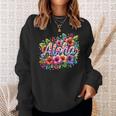 Aloha Tropical Flowers Summer Vacation Hawaii Beach Family Sweatshirt Gifts for Her