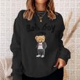 Angry Bad Boystyle Cool Teddy Bear Bad Boy Graphic スウェットシャツ 彼女への贈り物