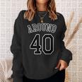 Around 40 アラフォー（四十歳 40才）【ユニフォーム風】（お誕生日）祝 40代 サプライズ 面白 スウェットシャツ 彼女への贈り物