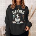 Berner And Chill バーニーズマウンテンドッグ 面白いグラフィックtシャツ スウェットシャツ 彼女への贈り物