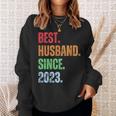 Best Husbandince 2023 2Nd Anniversary Husband スウェットシャツ 彼女への贈り物